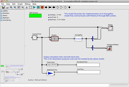 System model in the BCVTB.