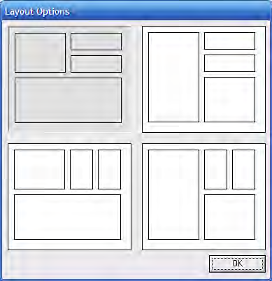 IDF Editor Layout Options Screen.