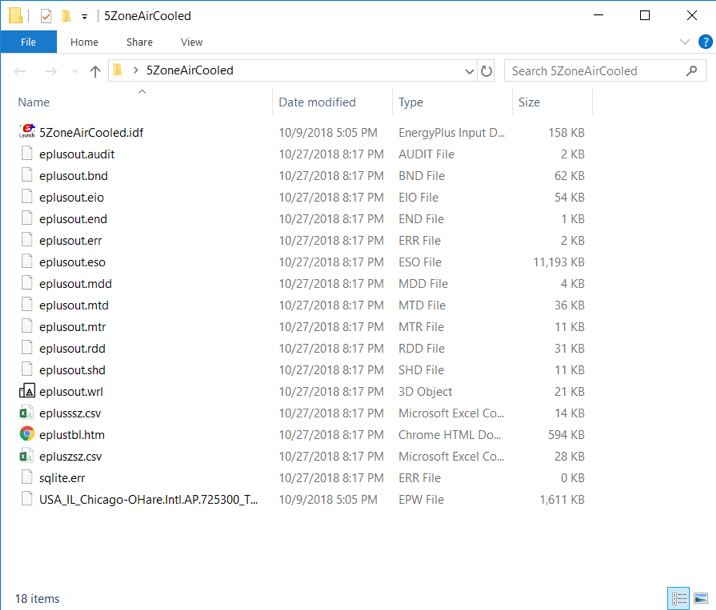 Directory Contents After Run