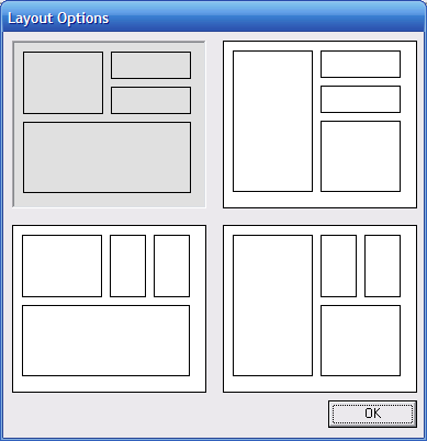 IDF Editor Layout Options Screen.