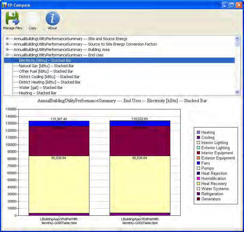 EP-Compare Main Screen