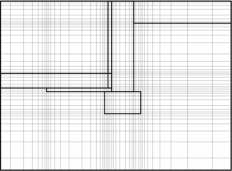 Example generated discretization near foundation perimeter