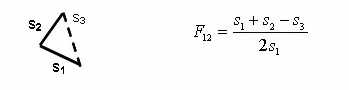 View Factor for Three Surfaces