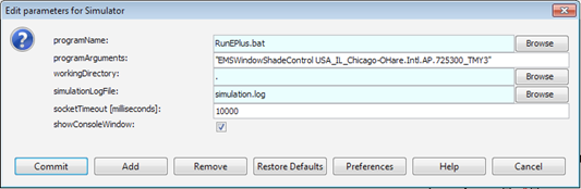 Configuration of the Simulator actor that calls EnergyPlus on Windows. [fig:configuration-of-the-simulator-actor-that]