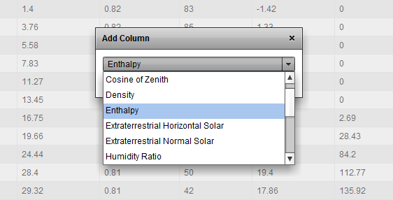 Add Column Dialog